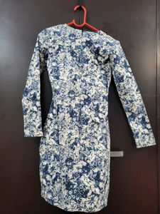 Boho Floral Print Puff Sleeve Midi Dress