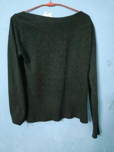 Stylish Black Knit Sweater