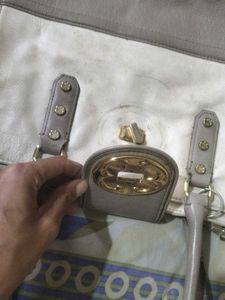 Stylish Two-Tone Handbag