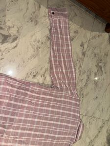 Pink Plaid Long Sleeve Shirt