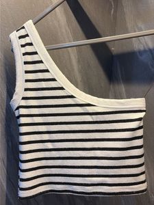 Striped One Shoulder Top