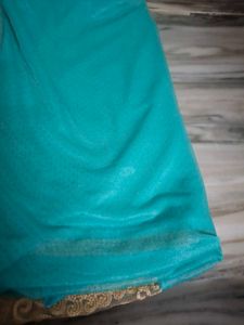 Embroidered Teal Dupatta