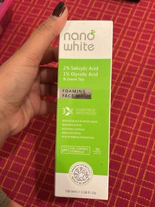 nano white face wash