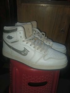 Men's White High-Top Sneakers