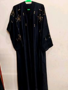 💫❣️Elegant Black Abaya with Gold Embellishments💫