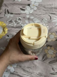 Cute Glass Water Bottle with Straw