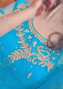 Sky blue Lahenga with duppata