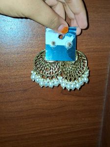 Statement Fashion Earrings with Pearls
