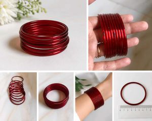 Red Glass Bangles