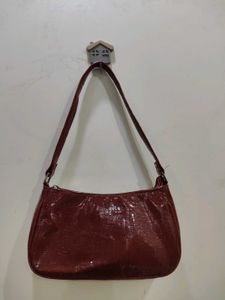 burgundy fall shoulder bag