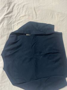 Zara Classic Navy Long Sleeve Top