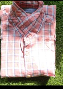 Richlook New Pink Plaid Casual Shirt