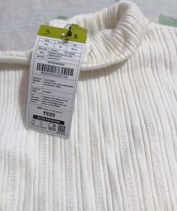 Ribbed Turtleneck Long Sleeve Top