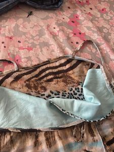 Stylish Animal Print Wrap Top
