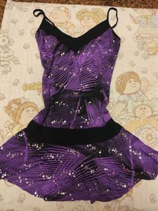 Sparkly Purple &amp; Black Sequin Y2K Top