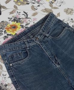 Dark Wash Cargo Jeans