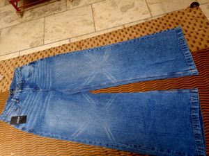 Wide Leg Denim Jeans