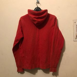 Nike 2011 Red Graphic Print Zip-Up Hoodie