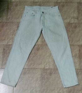 Denim Cream Baggy