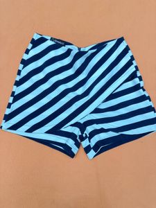 Striped High-Waisted Shorts