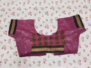 Wine Purple Saree with Blouse &amp; Shapewear