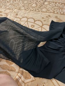 Elegant Black Flare Sleeve Top