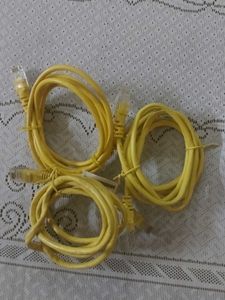 Yellow Ethernet Network Cable (Lot of 3)