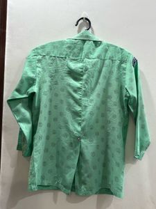 Stylish Green Printed Shirt 💚