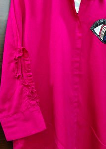 Vibrant Pink Ethnic Co-ord Set