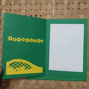 Handmade Diecut Greeting Card with Envelope