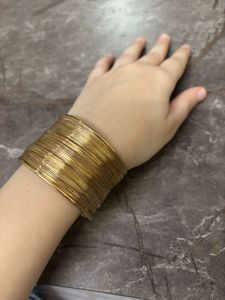 Chic Gold Wire Cuff Bracelet
