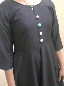 New Unused Black Anarkali Kurta