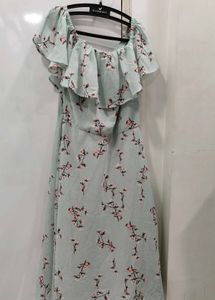 Floral Print Off-Shoulder Dress