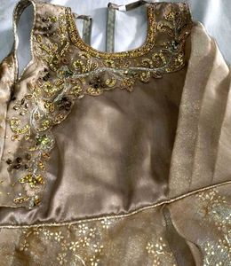 Exquisite Gold Embellished Gown