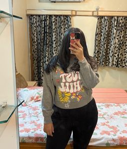 Grey "Just Chill" Graphic Sweatshirt