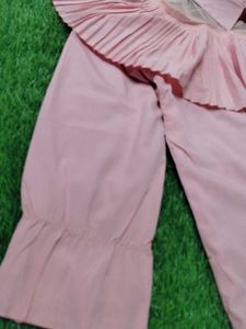 Pleated Ruffle Blouse
