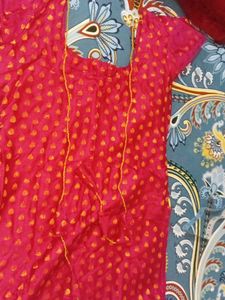 Vibrant Orange and magenta pink sharara an
