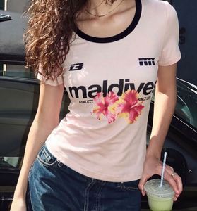 Pink Maldives Graphic T-Shirt