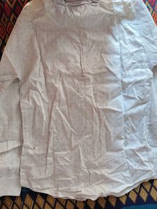 Men's White Printed Casual Shirt