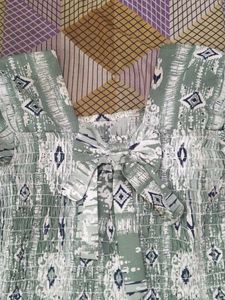 Boho Print Smocked Kurta
