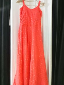 Vibrant Orange Maxi Dress