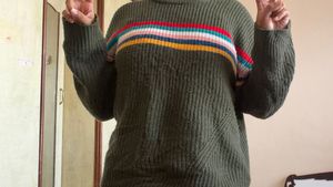 Cozy Striped Knit Sweater