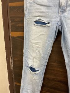 Ripped Light Wash Jeans