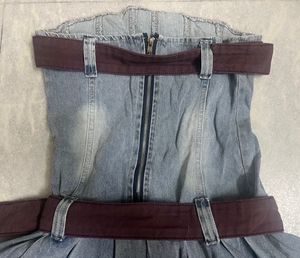 SALE❗️ y2k vintage denim belted mini dress🤩