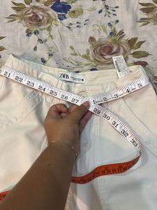 Zara Cream Cargo Pants