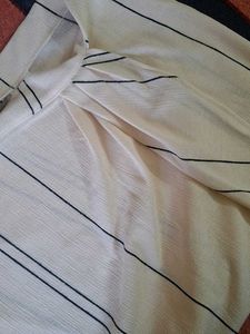 Cream Striped Pants