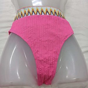 High-Waisted 🪔Textured Bikini Bottom