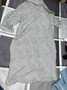 Chic Patterned Button-Up Dress