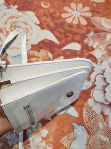 White Patent Crossbody Bag