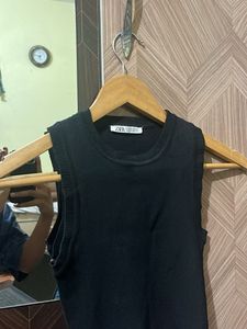 Zara Black Knit Top